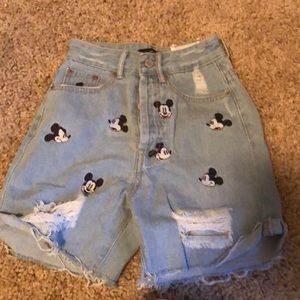 Mickey high waisted shorts